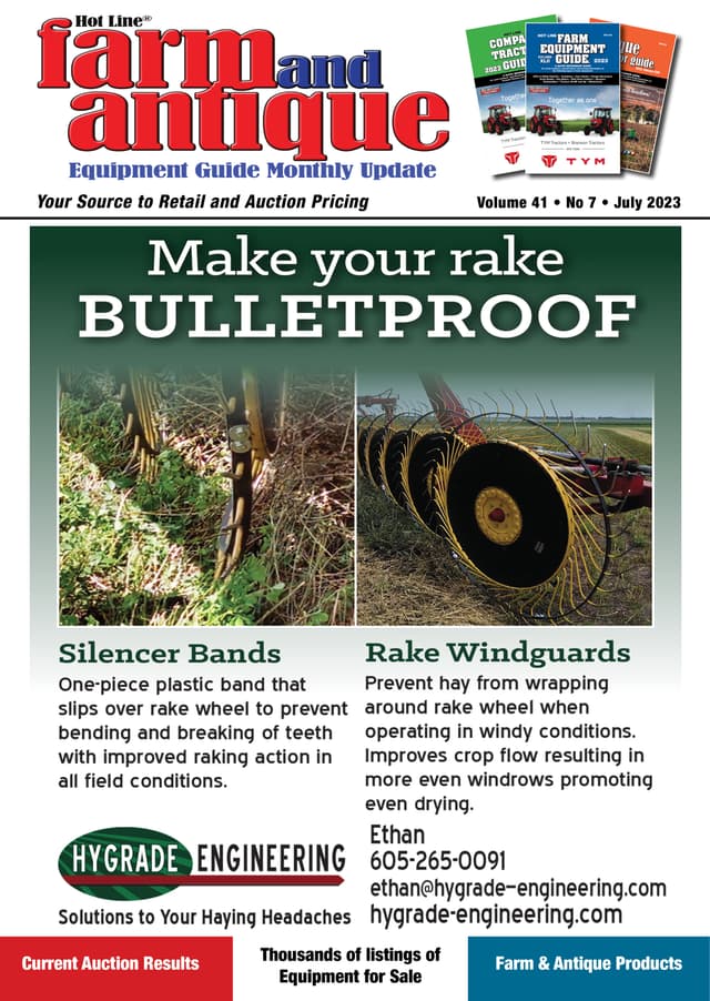 July 2023 Farm and Antique Equipment Guide Monthly Update