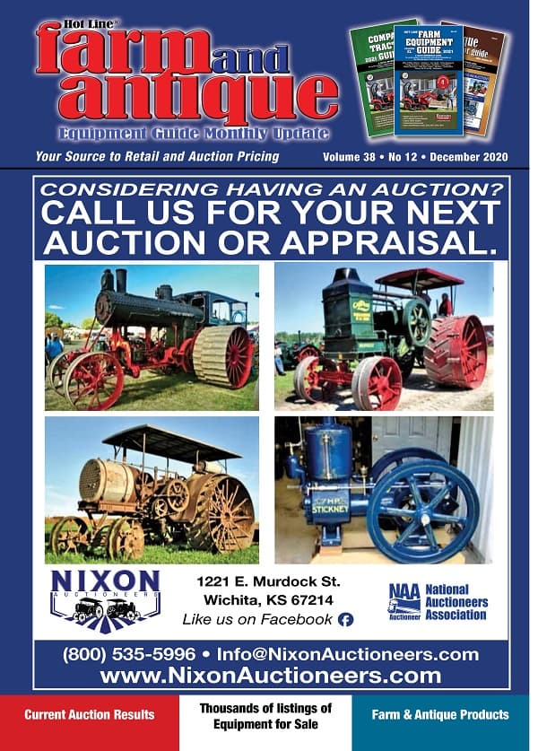 December 2020 Farm and Antique Equipment Guide Monthly Update