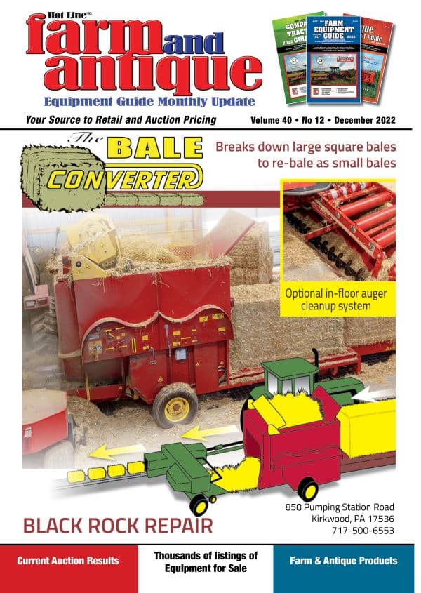 December 2022 Farm and Antique Equipment Guide Monthly Update