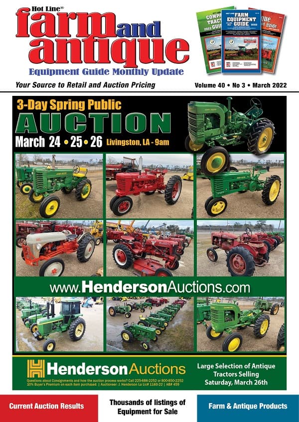 March 2022 Farm and Antique Equipment Guide Monthly Update