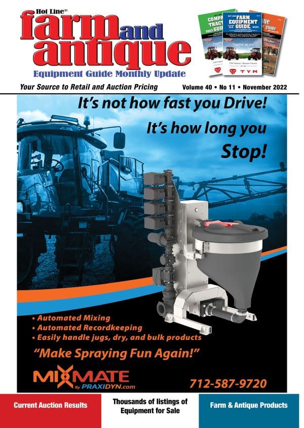 November 2022 Farm and Antique Equipment Guide Monthly Update