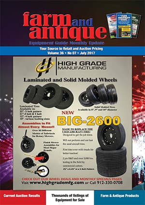 July 2017 Farm and Antique Equipment Guide Monthly Update