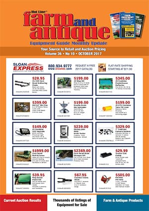 October 2017 Farm and Antique Equipment Guide Monthly Update
