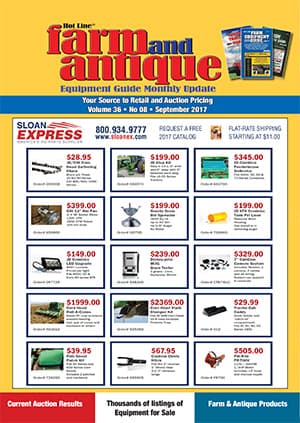 September 2017 Farm and Antique Equipment Guide Monthly Update
