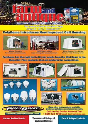 December 2017 Farm and Antique Equipment Guide Monthly Update
