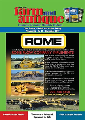 November 2017 Farm and Antique Equipment Guide Monthly Update