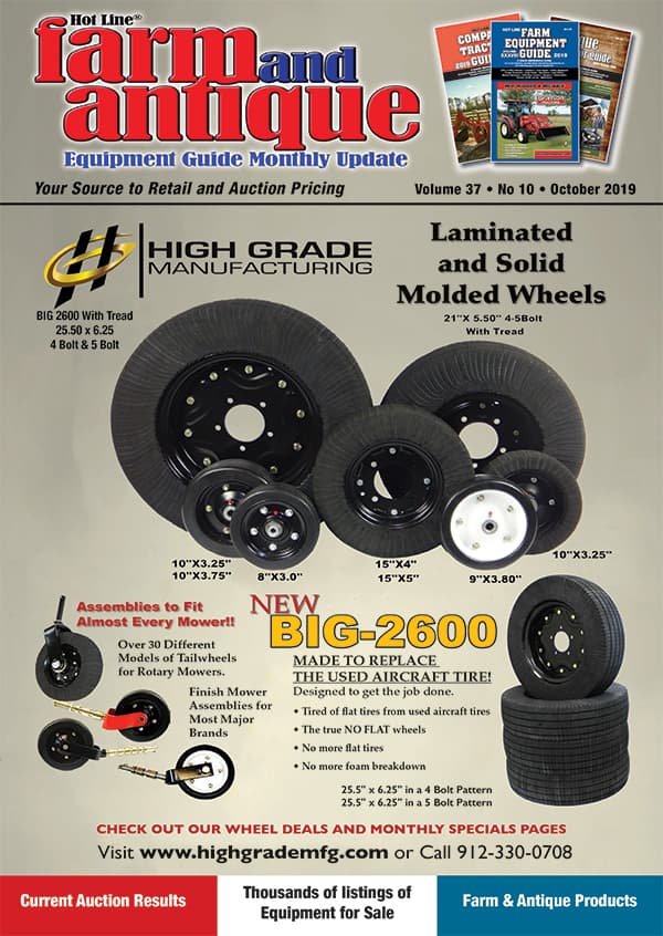 October 2019 Farm and Antique Equipment Guide Monthly Update