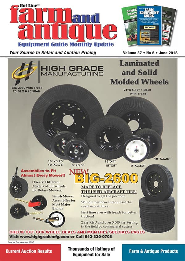 June 2018 Farm and Antique Equipment Guide Monthly Update