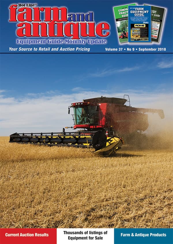 September 2018 Farm and Antique Equipment Guide Monthly Update