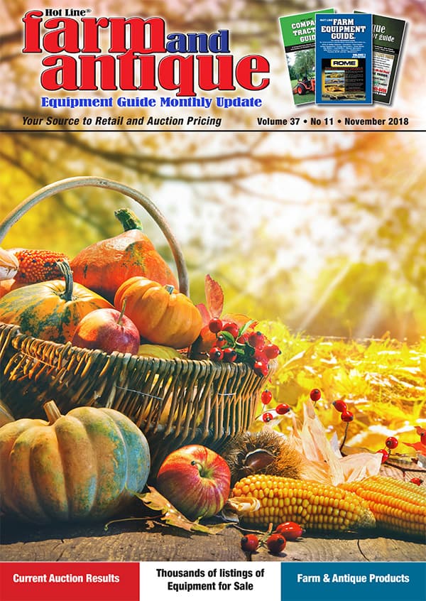 November 2018 Farm and Antique Equipment Guide Monthly Update