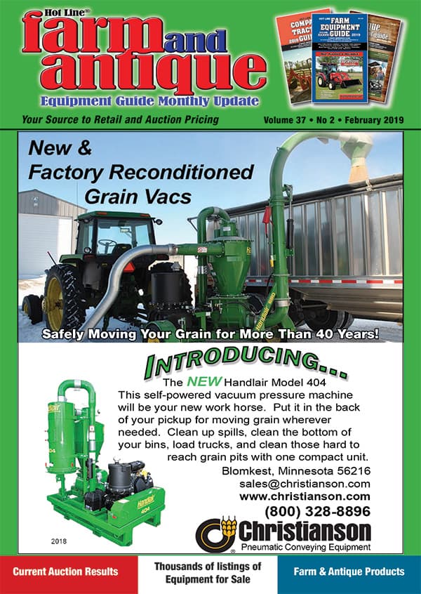 February 2019 Farm and Antique Equipment Guide Monthly Update