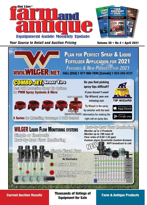 April 2021 Farm and Antique Equipment Guide Monthly Update
