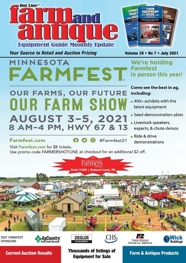 July 2021 Farm and Antique Equipment Guide Monthly Update