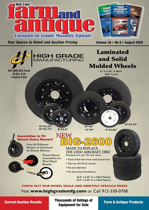 August 2020 Farm and Antique Equipment Guide Monthly Update