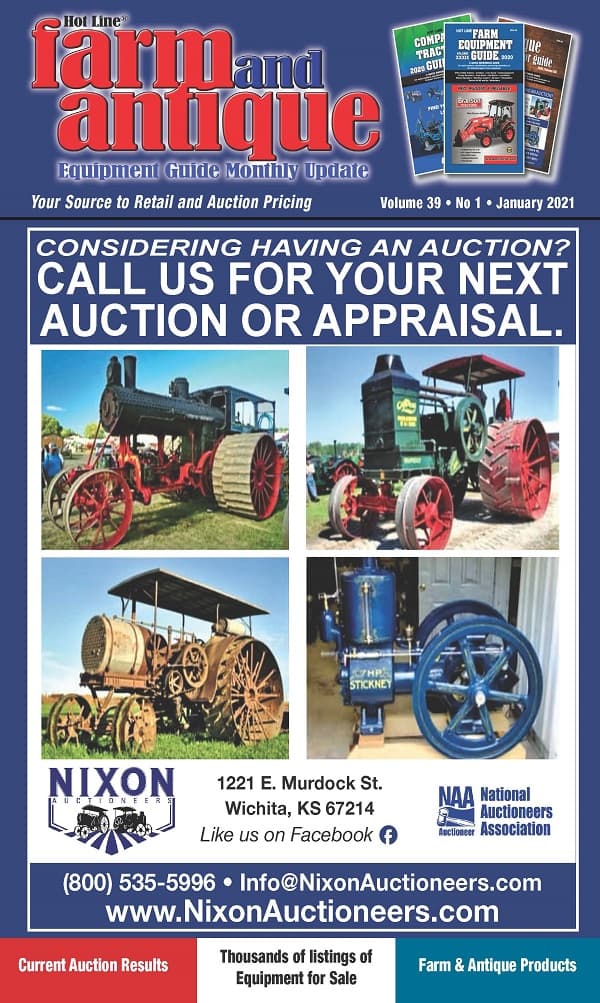 January 2021 Farm and Antique Equipment Guide Monthly Update
