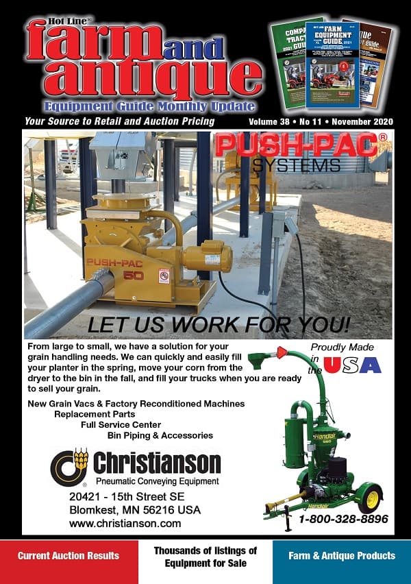 November 2020 Farm and Antique Equipment Guide Monthly Update